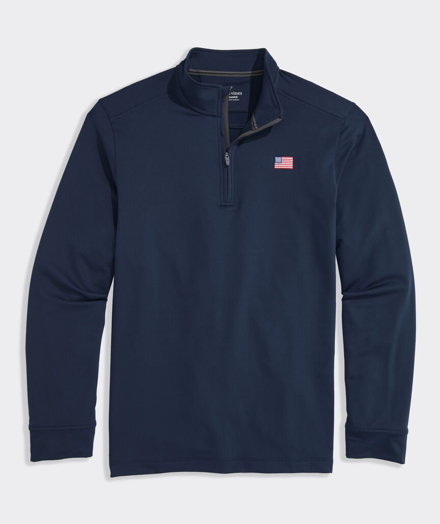 American Flag Performance Clubhouse Quarter-Zip