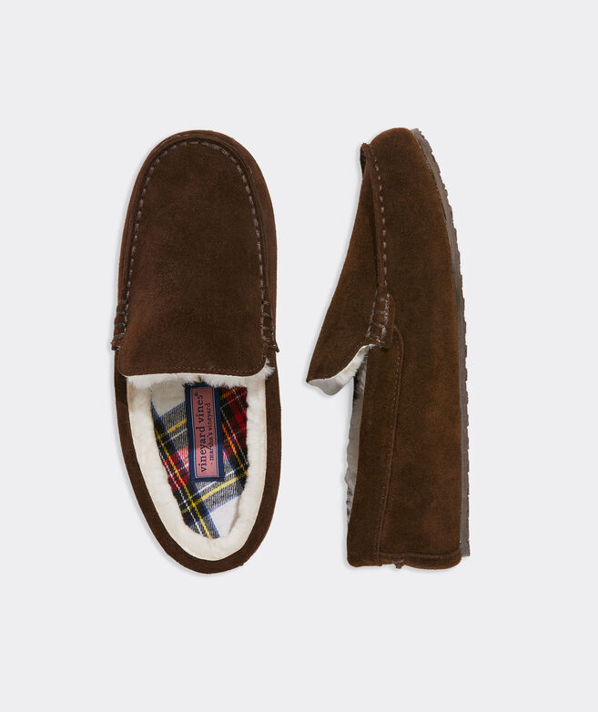 Peaks Plaid Loafer Slippers #1