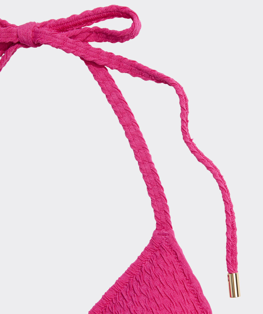 Textured Seagrove String Bikini Top