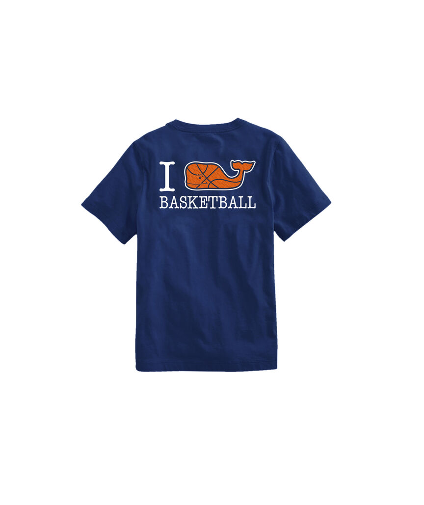 OUTLET Boys' I Whale Basketball Short-Sleeve Pocket Tee