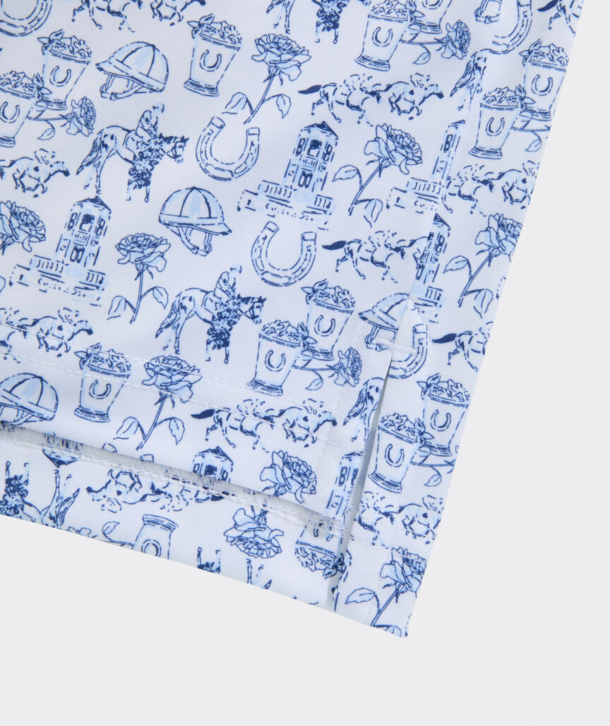 Kentucky Derby Performance Printed Sankaty Polo