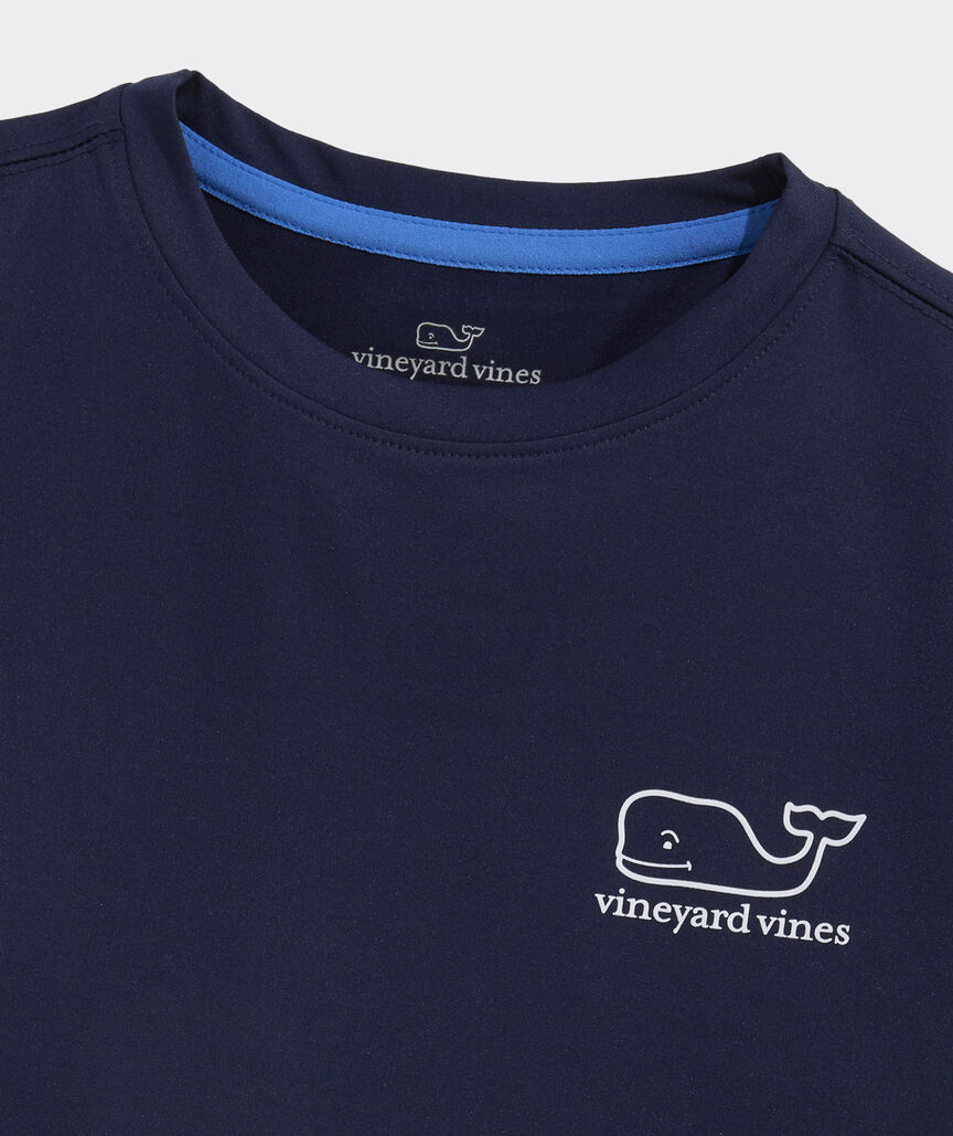 Boys' Performance Long-Sleeve Whale Harbor Sun Tee