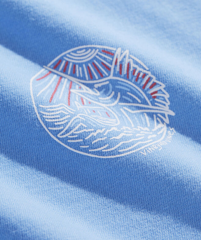 Boys' Garment-Dyed Sailfish Crest Short-Sleeve Tee