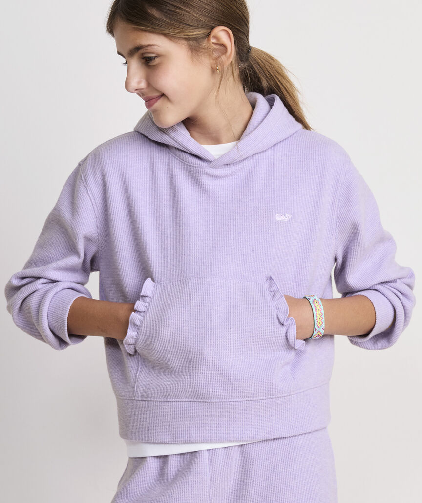 Girls' Waffle Hoodie