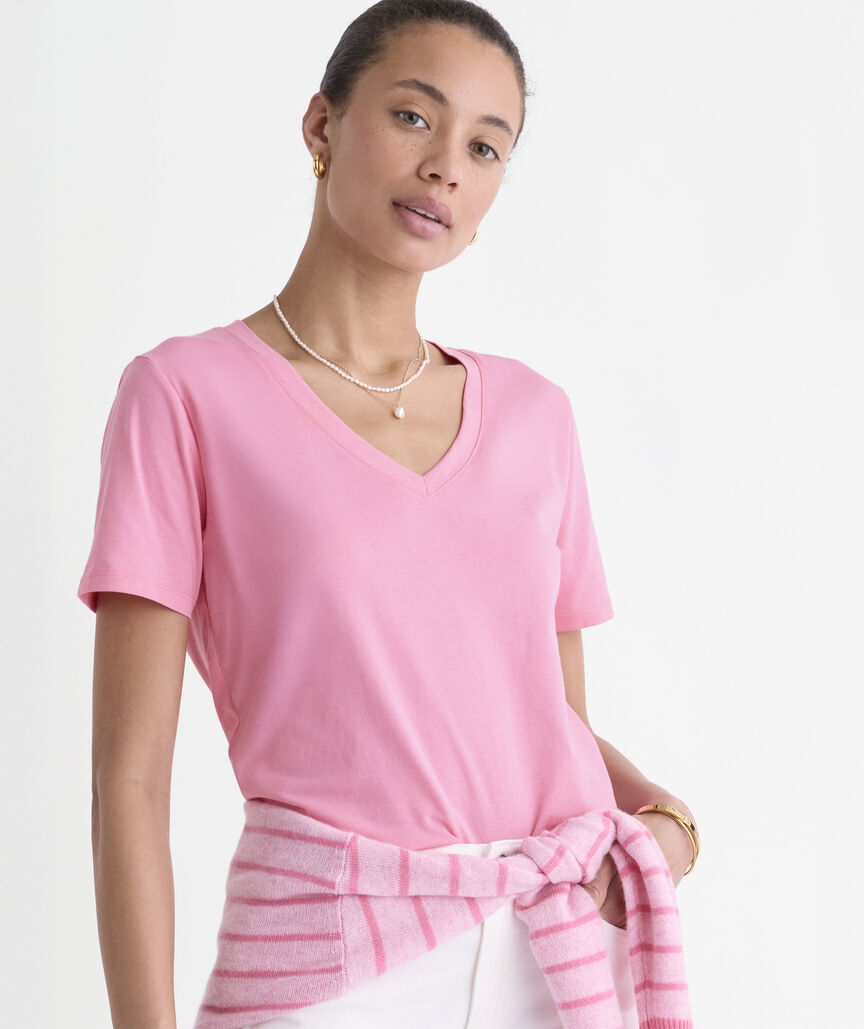 Supima® Cotton V-Neck Tee