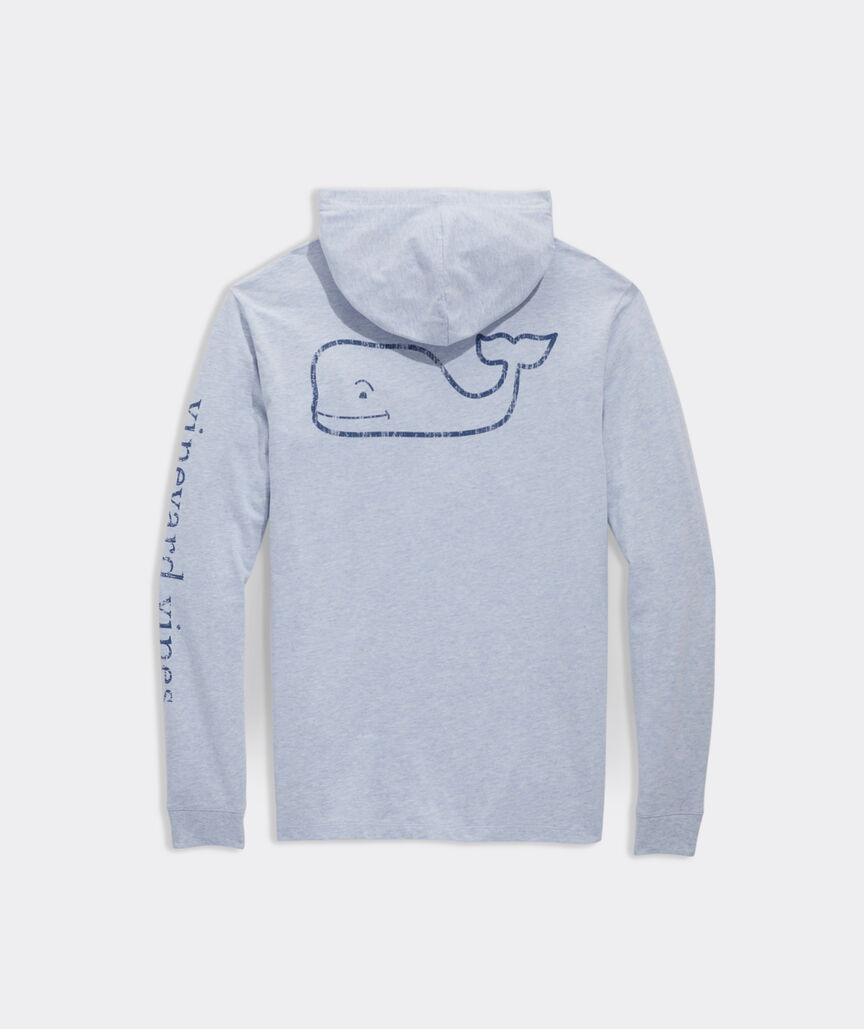 Vintage Whale Long-Sleeve Hoodie Tee