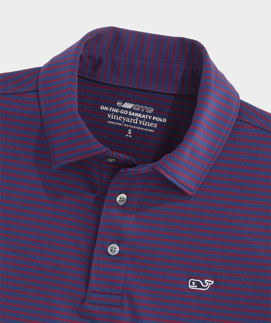 Boys' Performance Bradley Stripe Sankaty Polo