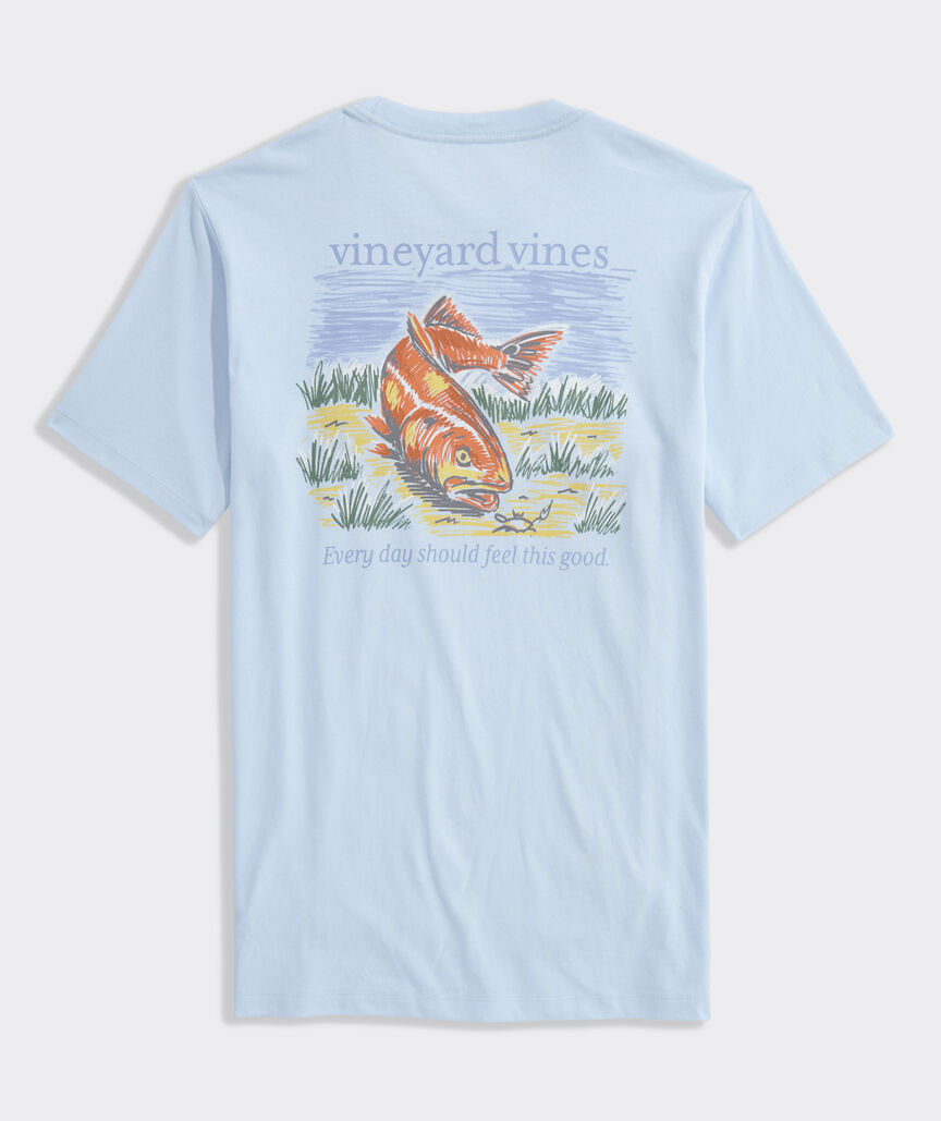 Redfish Crab Short-Sleeve Pocket Tee