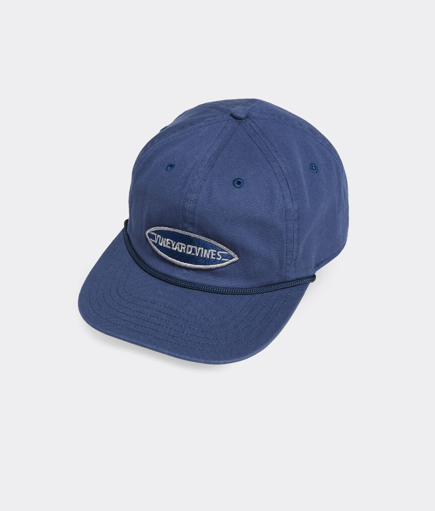 Shop Surf Logo Flat Brim Baseball Hat at vineyard vines