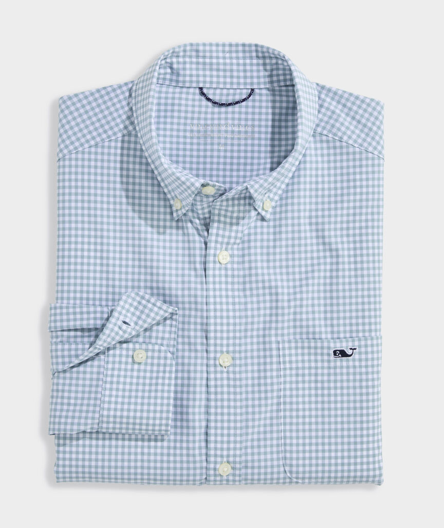 Performance Coral Reef Gingham Featherweight Shirt