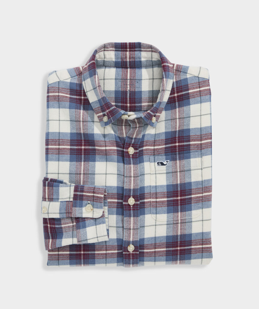 Boys' Muskeget Plaid Vineyard Flannel Shirt