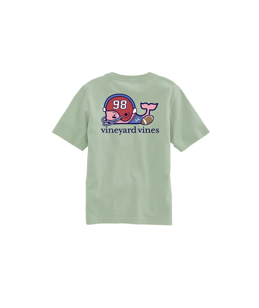 OUTLET Boys' Football Player Whale Short-Sleeve Pocket Tee