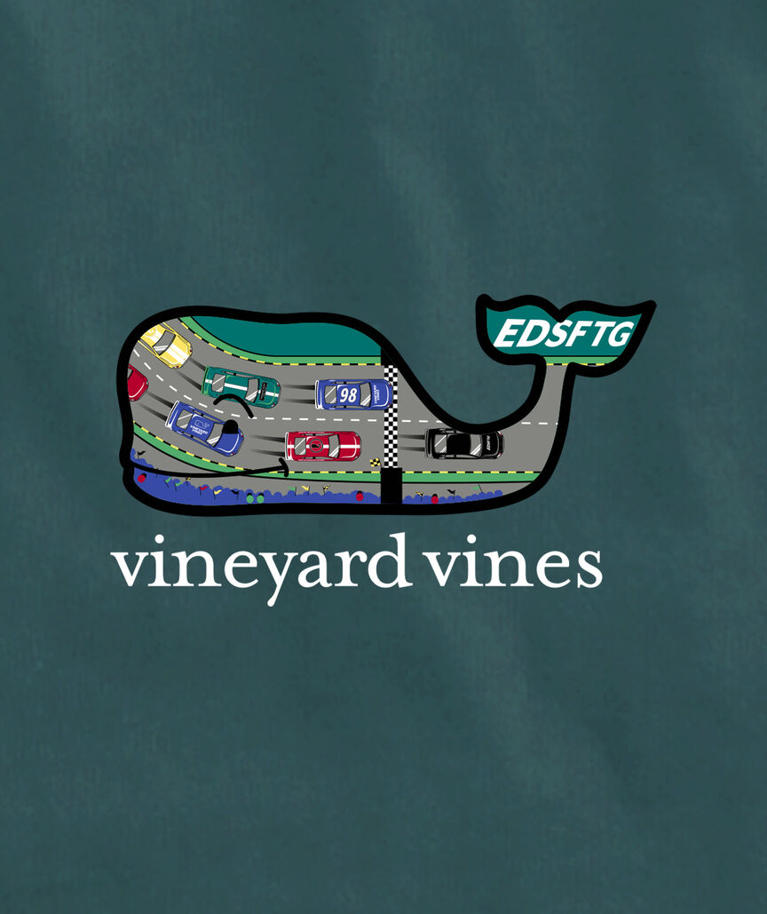 OUTLET Boys' Race Track Whale Long-Sleeve Pocket Tee