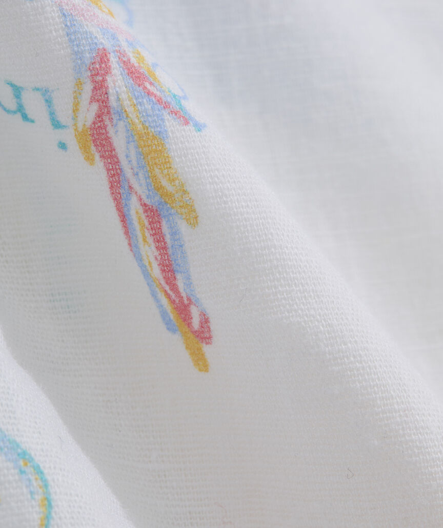 Sea The Keys Seabreeze Linen Rayon Short-Sleeve Cabana Shirt