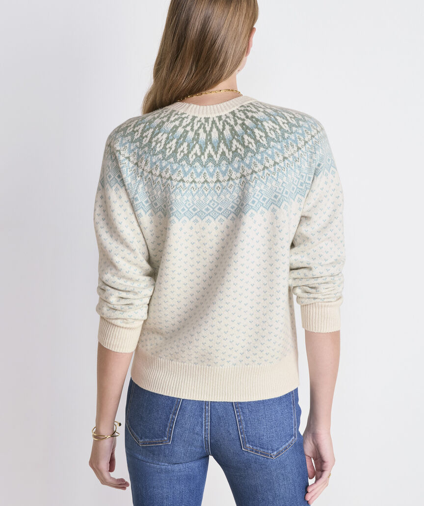 Wool Blend Fair Isle Sweater