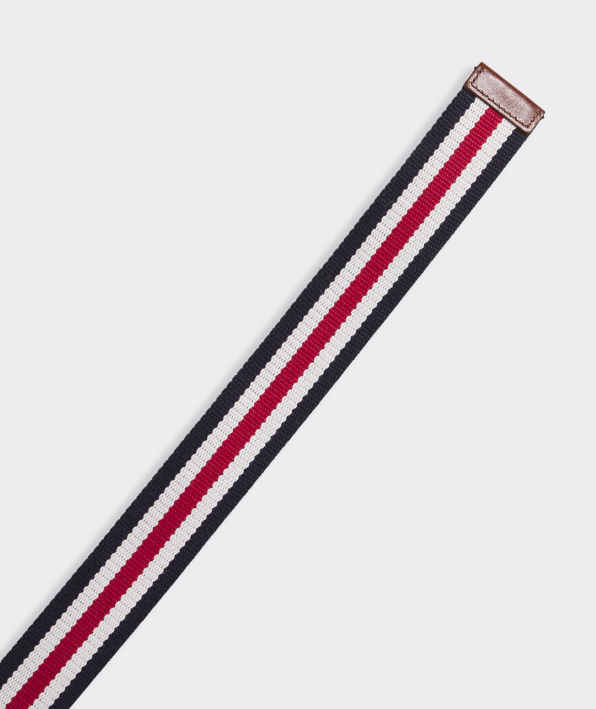 Americana Striped D-Ring Belt