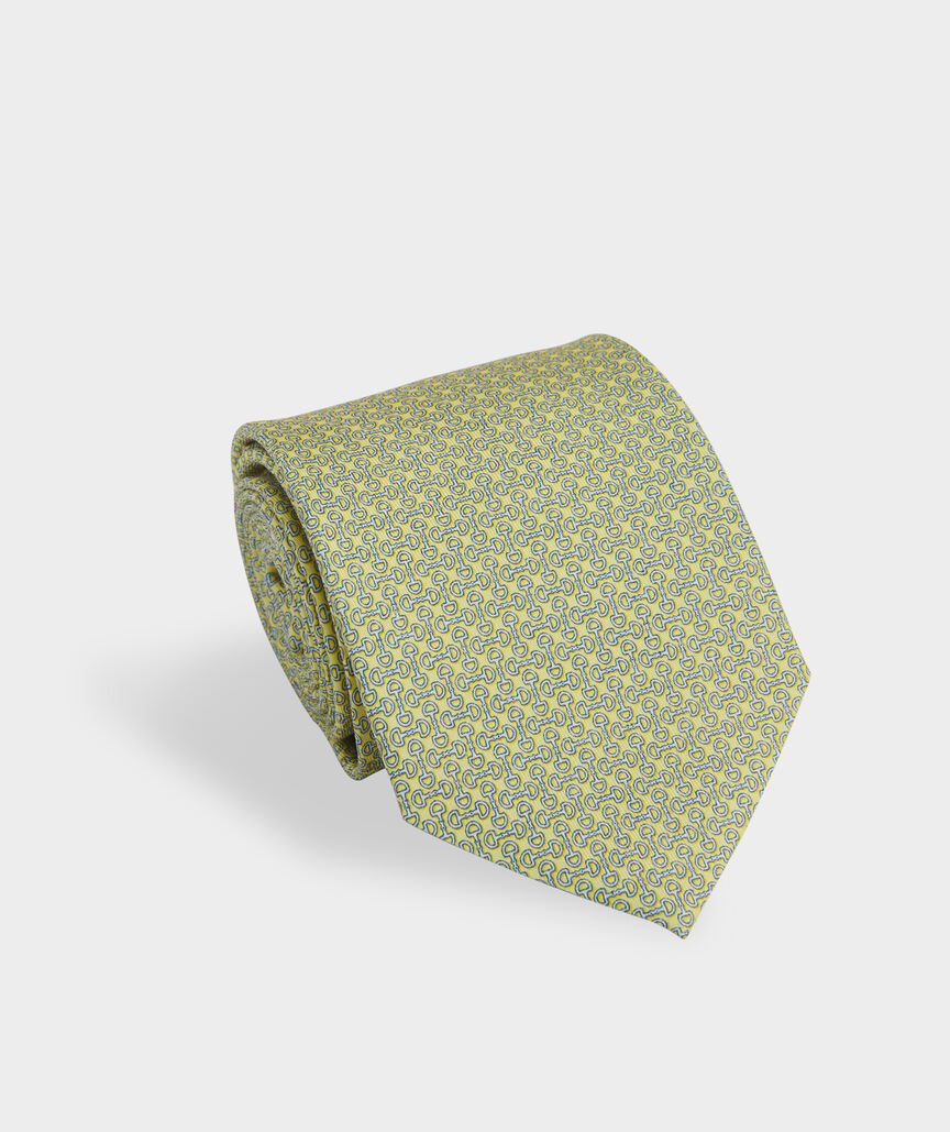 Kentucky Derby Bit Pattern Silk Tie