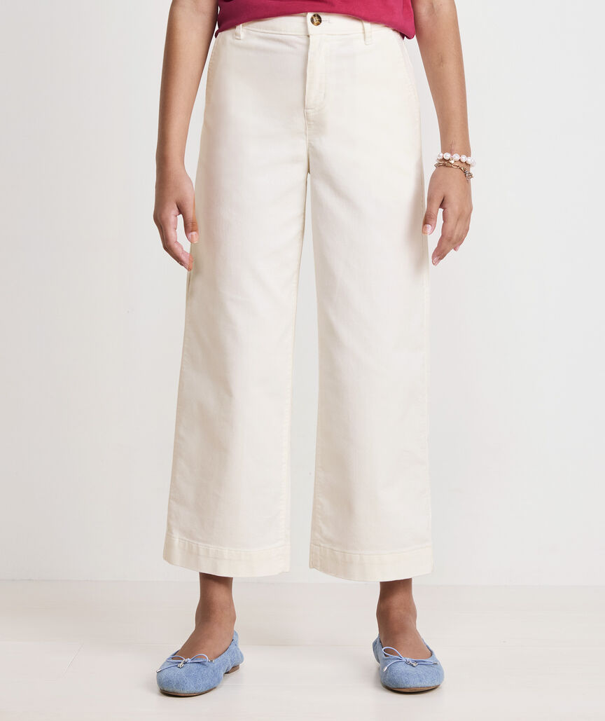 Girls' Wide Leg Corduroy Pants