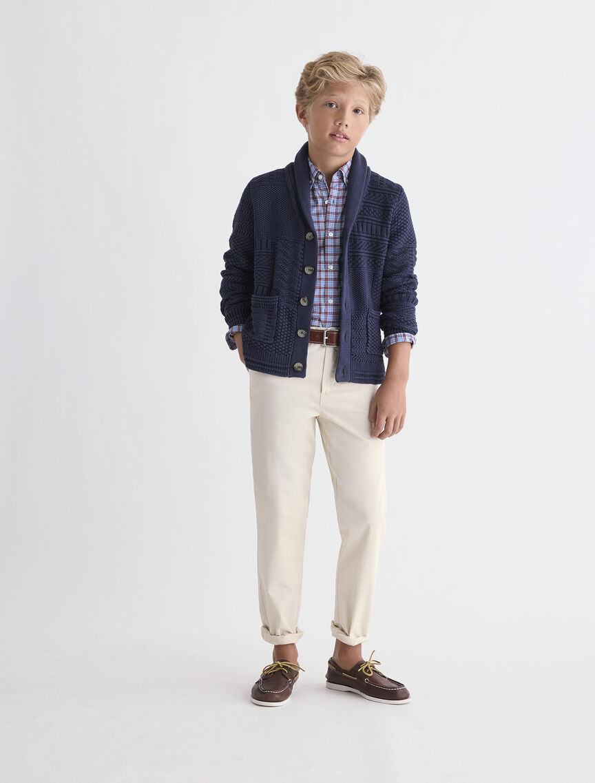 Boys' USA Patchwork Cardigan