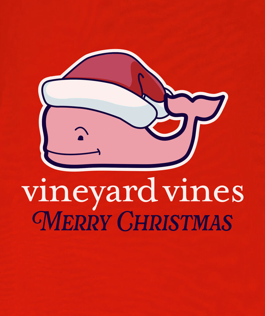 OUTLET Santa Whale Long-Sleeve Pocket Tee