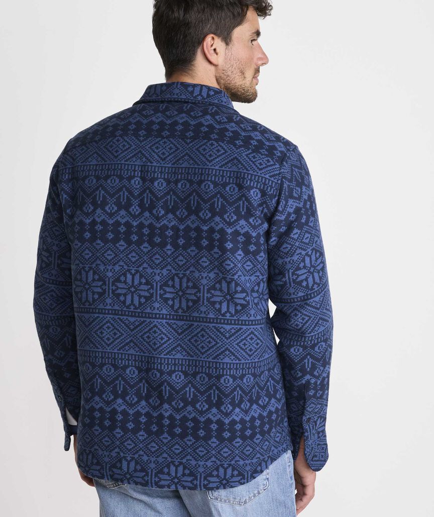 Snowflake Fair Isle Overshirt