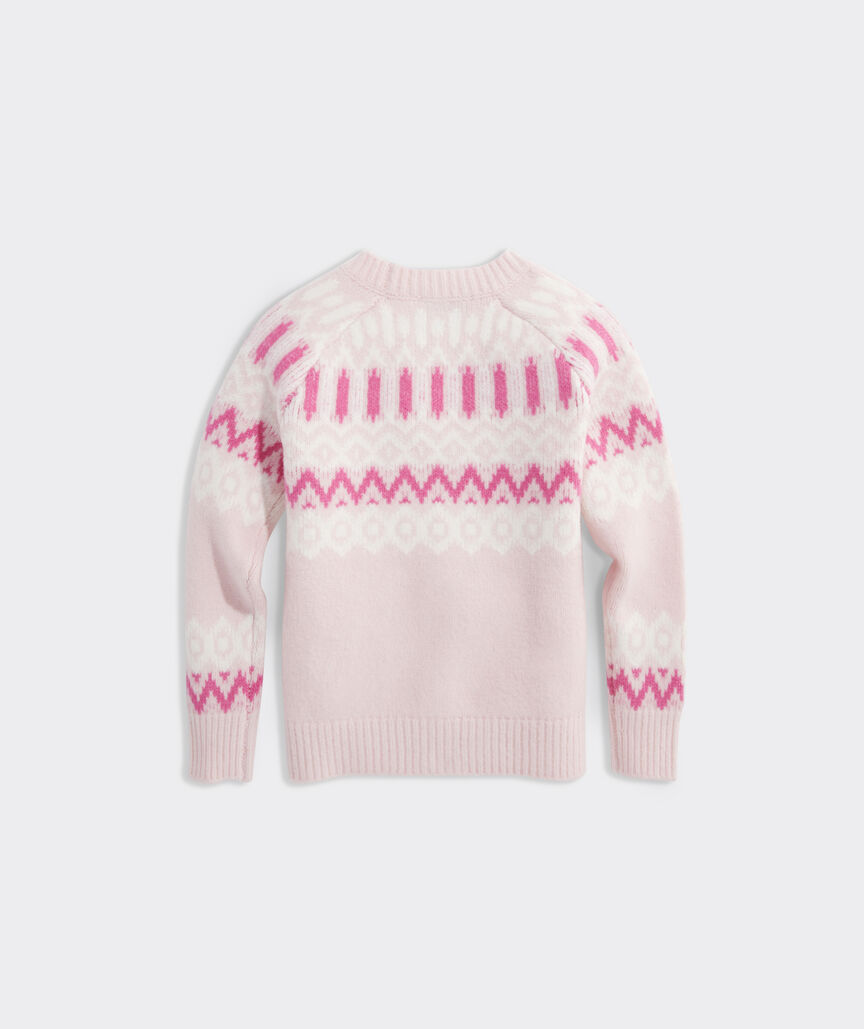 Girls' Family Fair Isle Cardigan Sweater