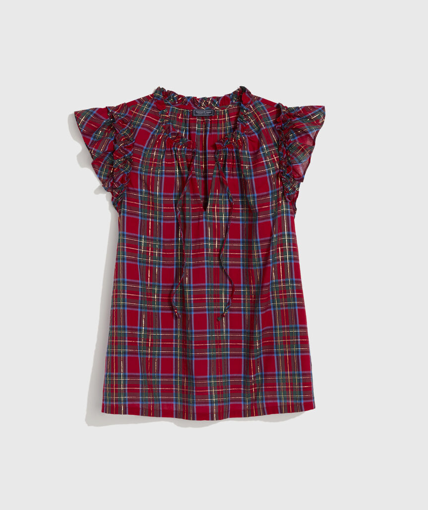 Adare Ruffle Popover Top