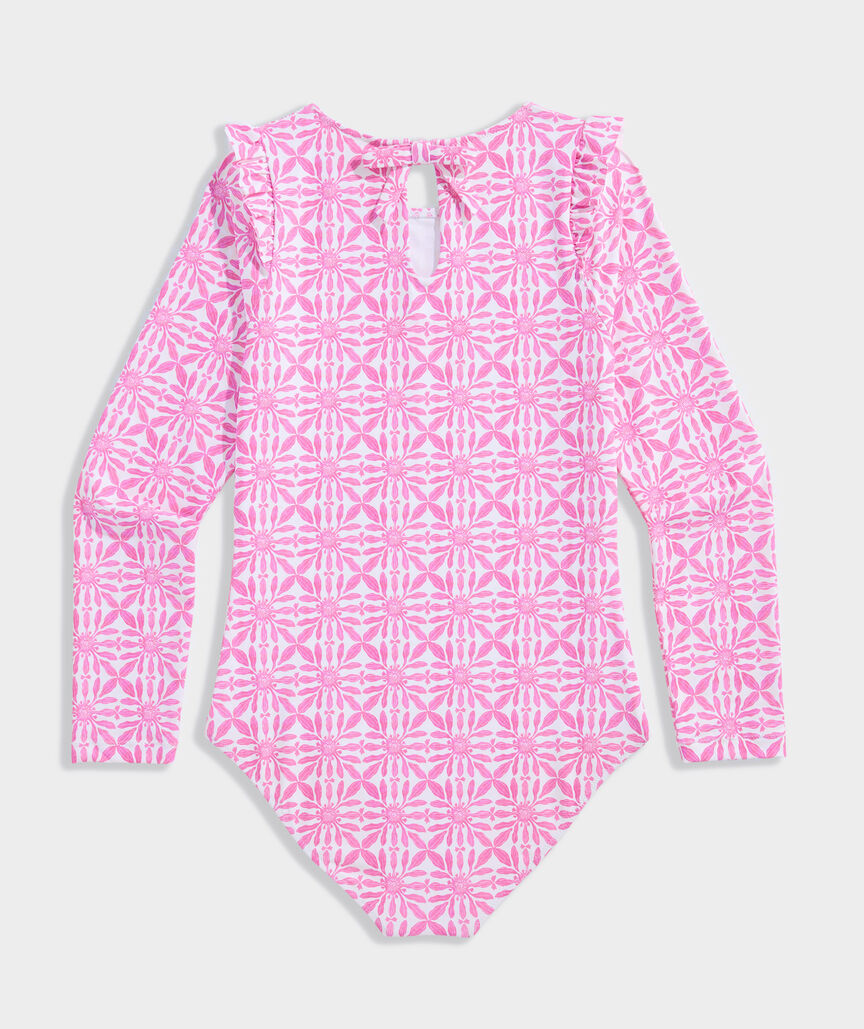 Girls' Long-Sleeve One-Piece