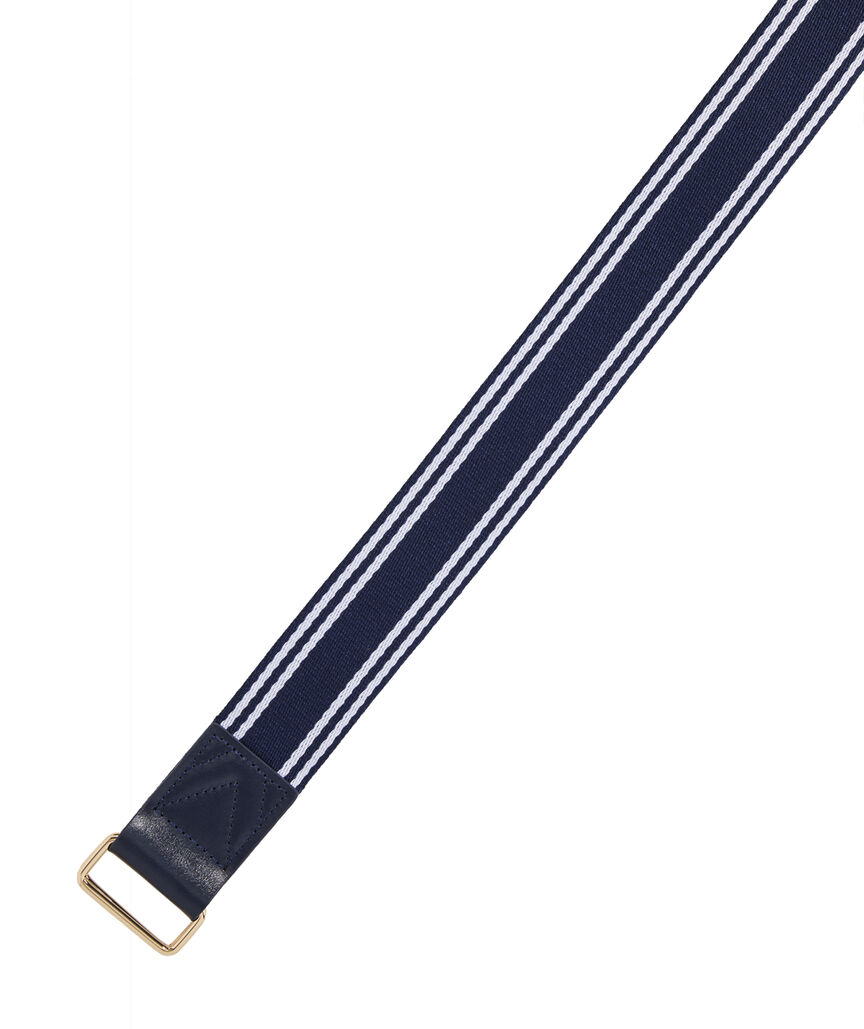 OUTLET Stripe D-Ring Belt