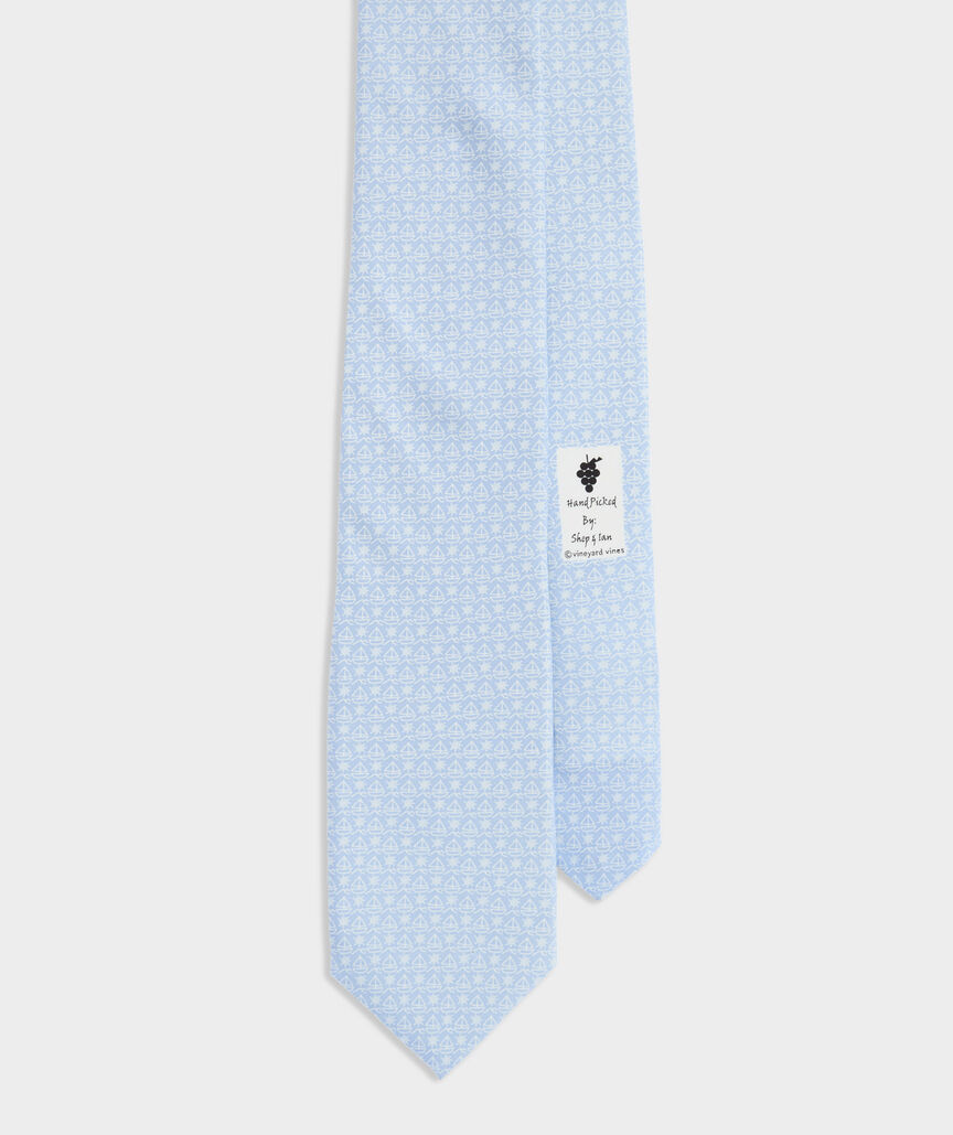 Simple Sailboat Silk Tie