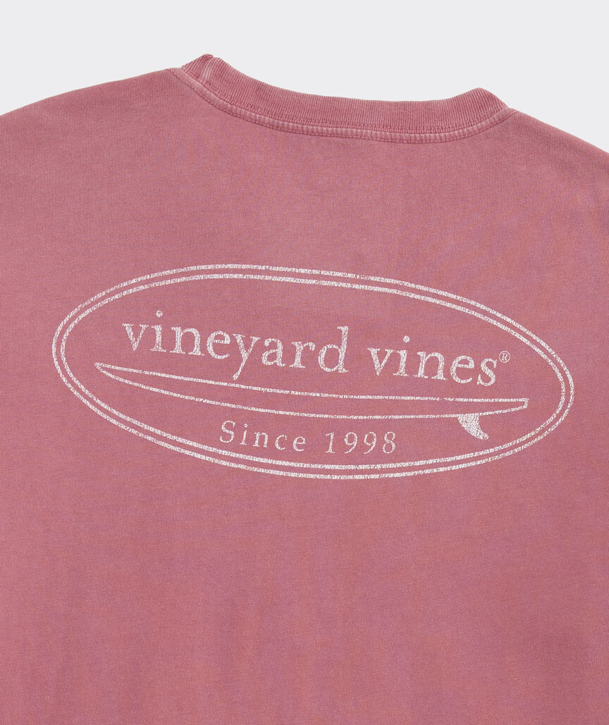 Drift-Dye Surf Logo Long-Sleeve Pocket Tee