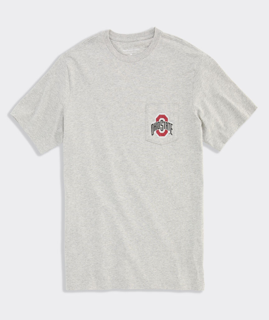 The Ohio State University Pennants Short-Sleeve Pocket Tee