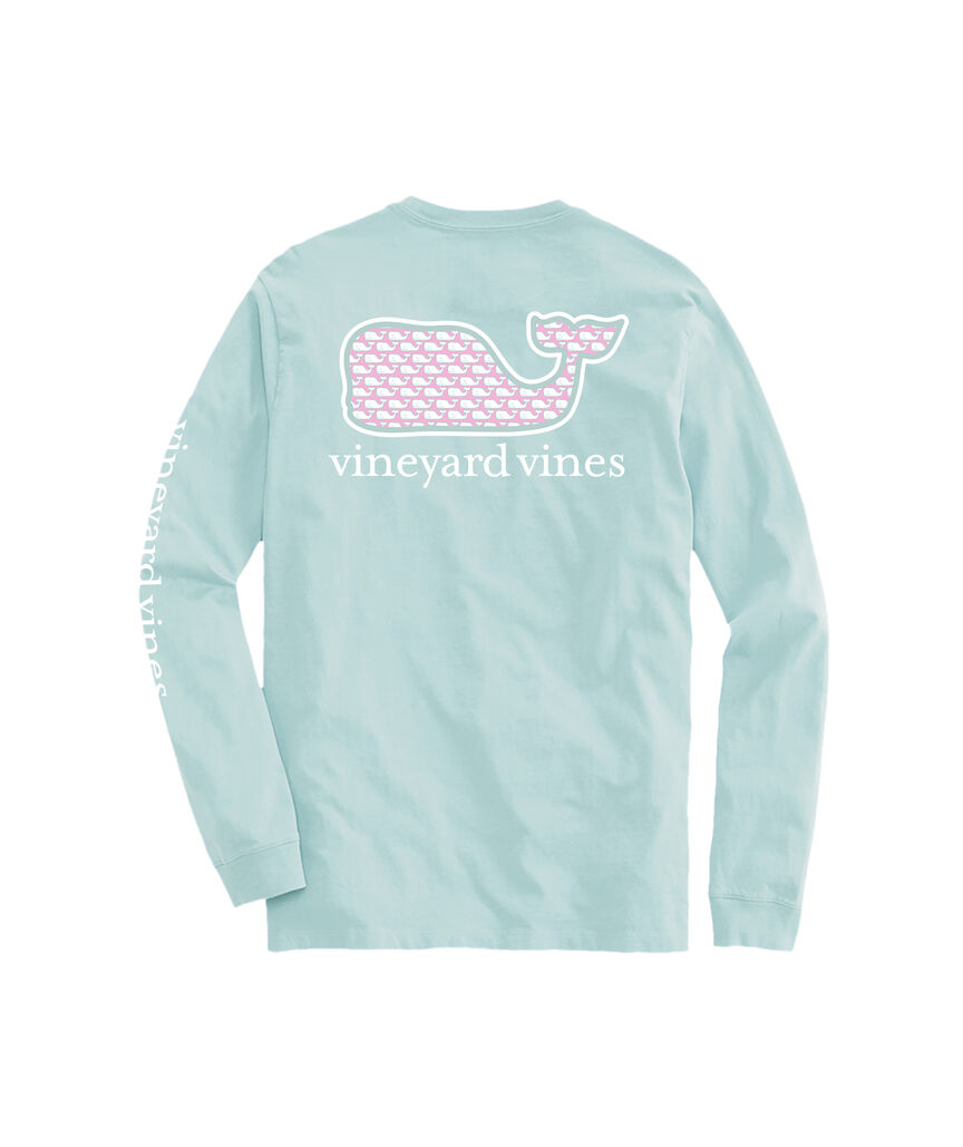 OUTLET Women's Vineyard Whale Long-Sleeve Pocket Tee