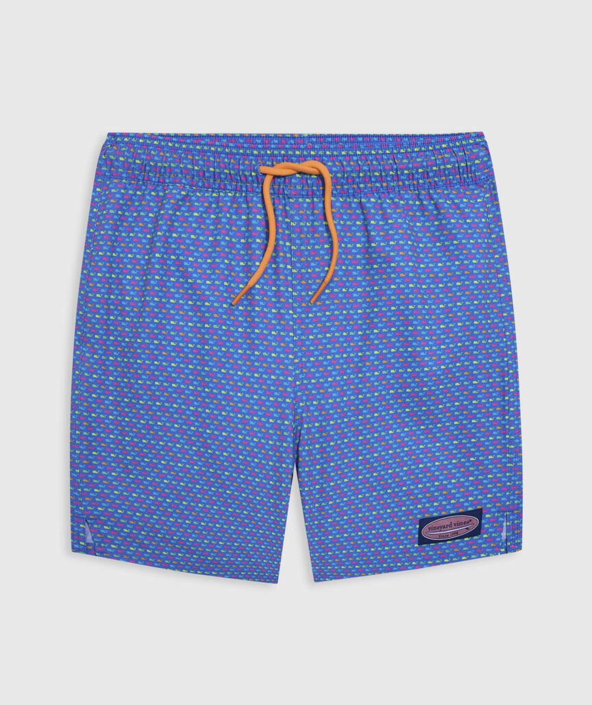 OUTLET Boys' Multi Micro Whale Chappy Swim Trunks
