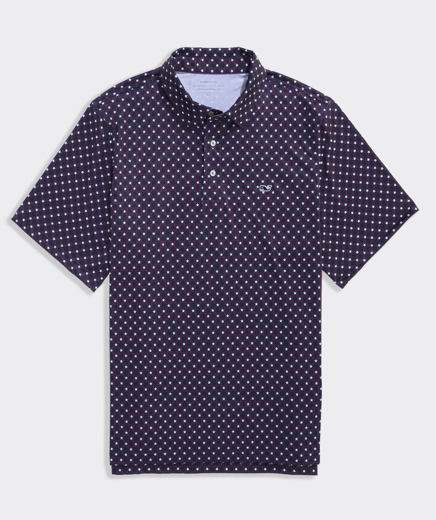 Big & Tall Printed Sankaty Polo