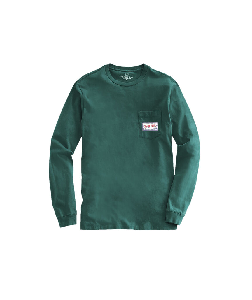 OUTLET Boys' Sleigh Dogs Long-Sleeve Pocket Tee