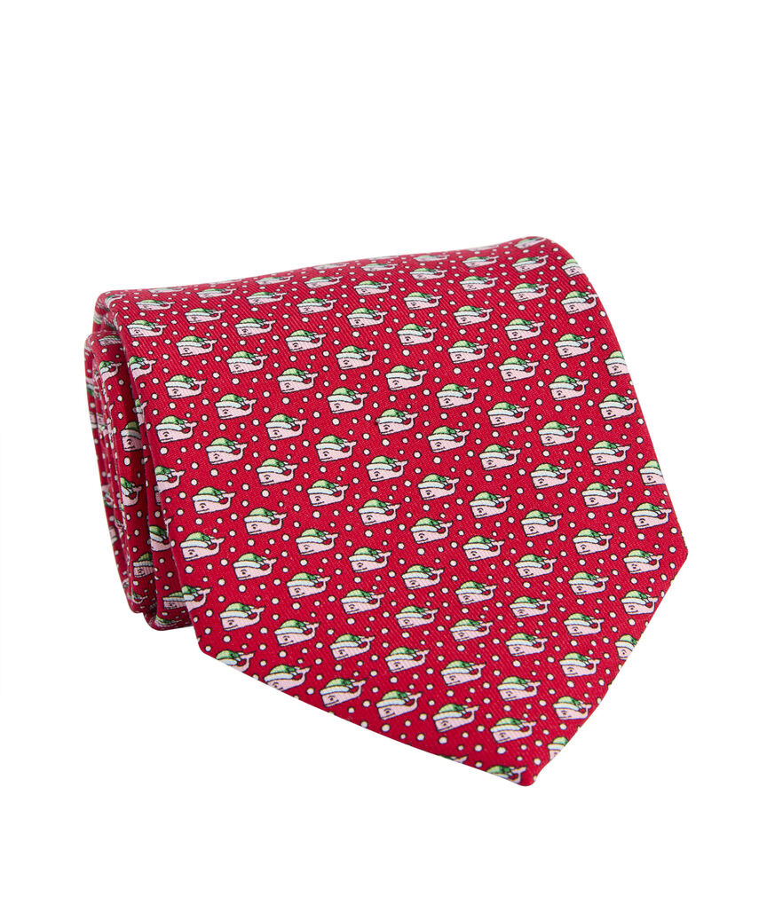 OUTLET Santa Whale Silk Tie