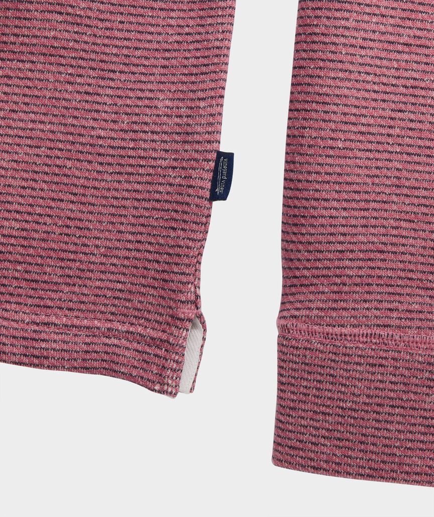 Tidal Terry Button Mockneck