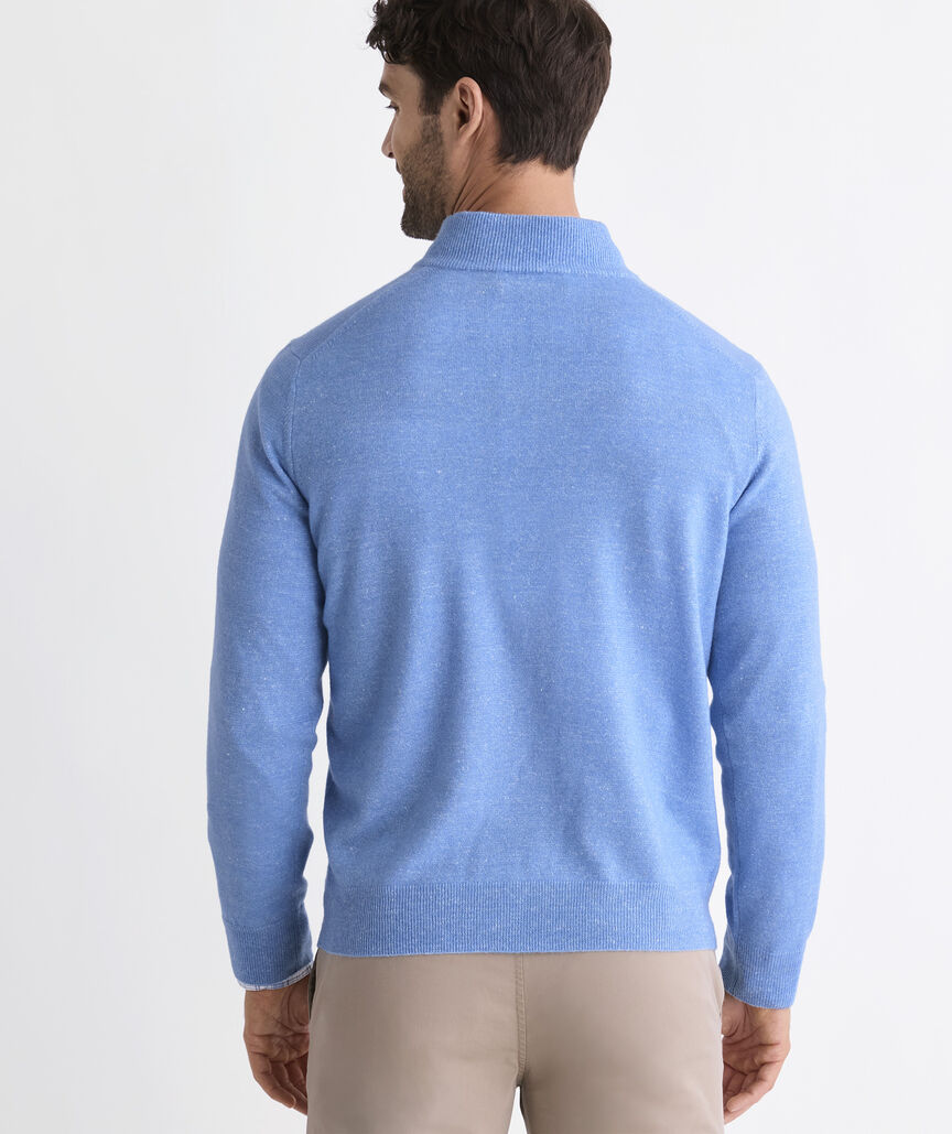 Cashmere Linen Quarter Zip