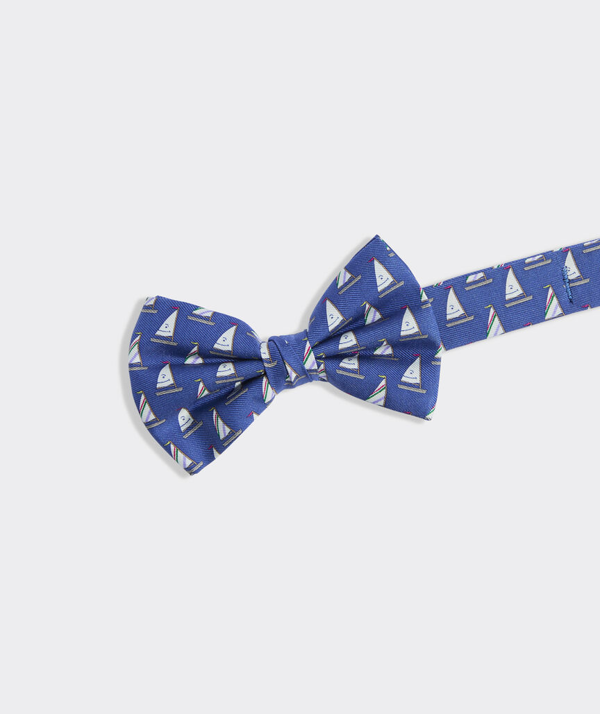 Boys' Smile Sailboat Silk Bow Tie