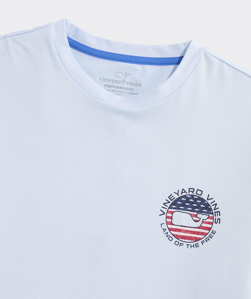 Performance American Dot Long-Sleeve Harbor Tee