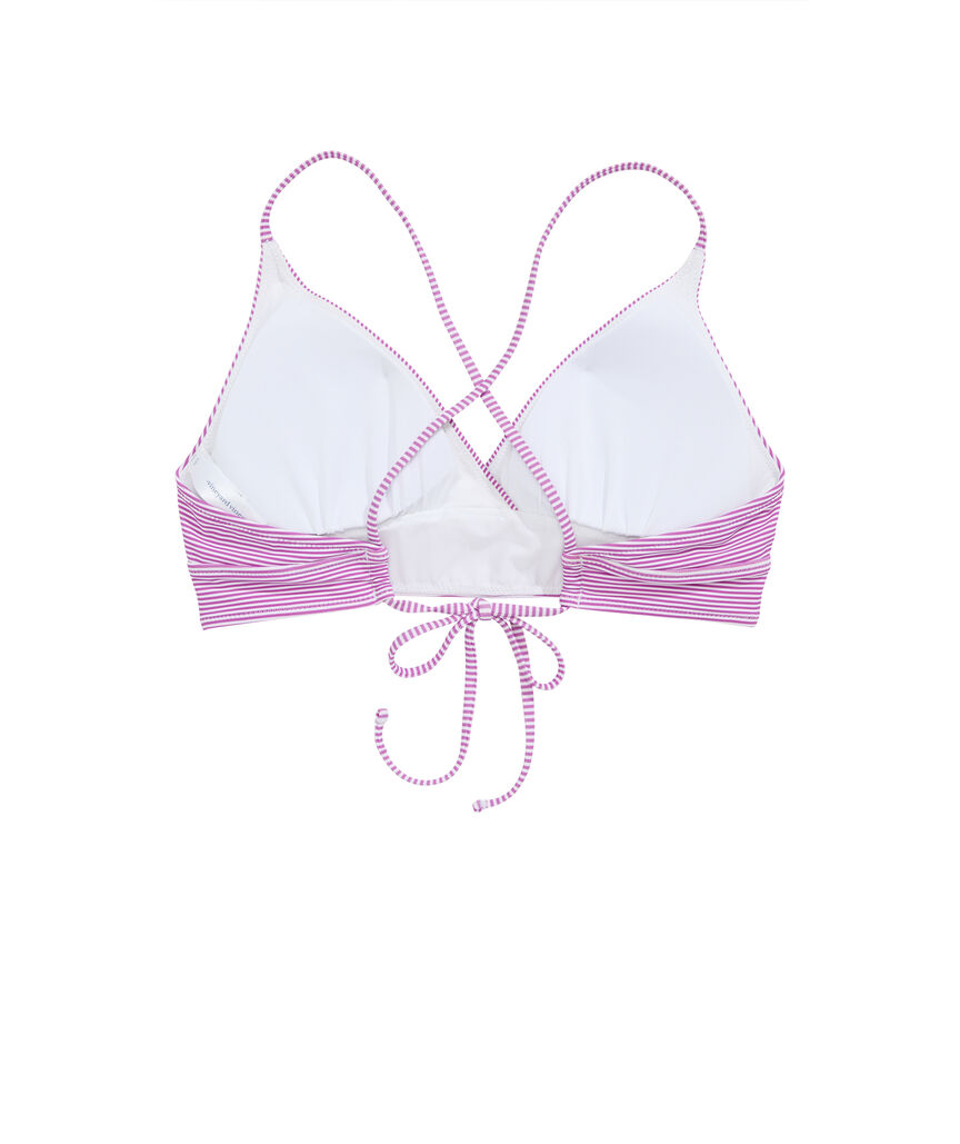 OUTLET Women's Micro Stripe Bikini Top