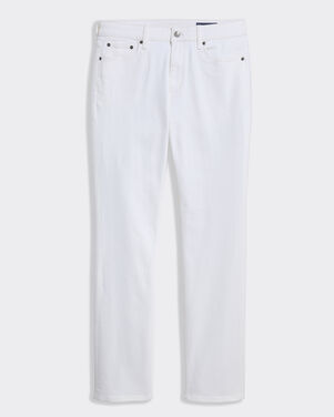 Slim Straight Ecru Denim