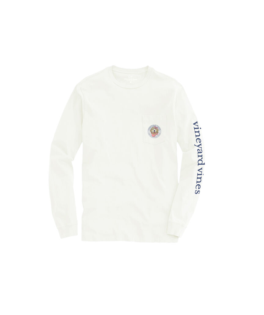 OUTLET Girls' Doodle Long-Sleeve Pocket Tee
