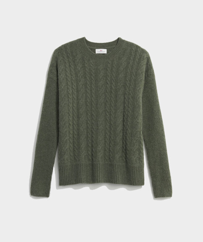 Seaspun Cashmere Cable Crewneck Sweater