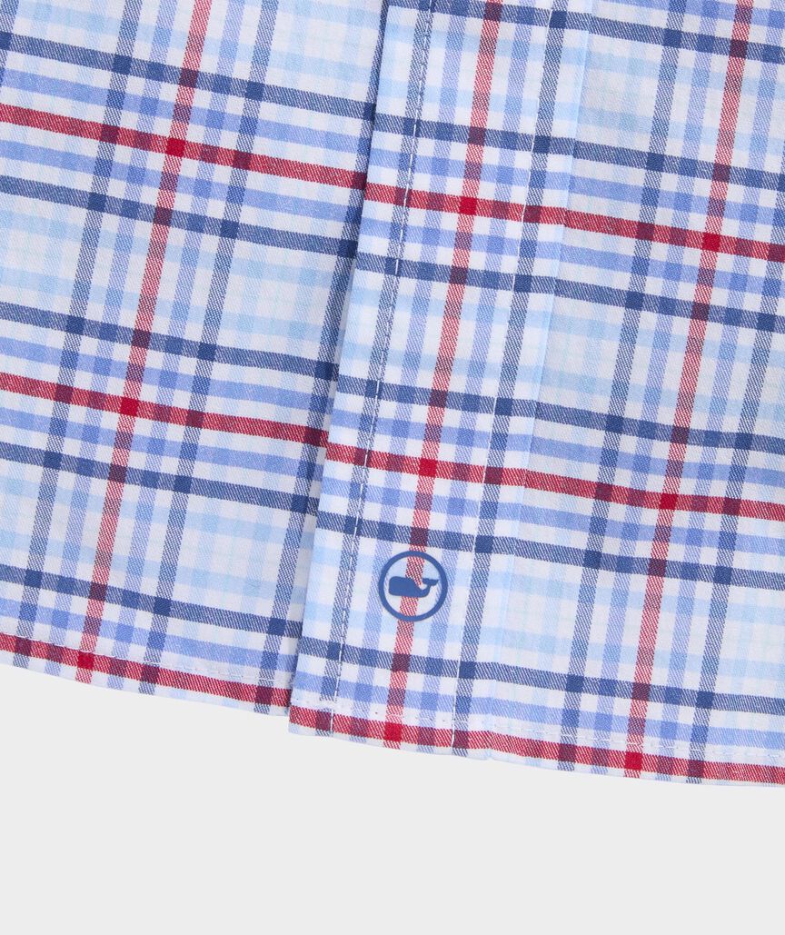 Performance Cotton Tiki Torch Plaid Shirt