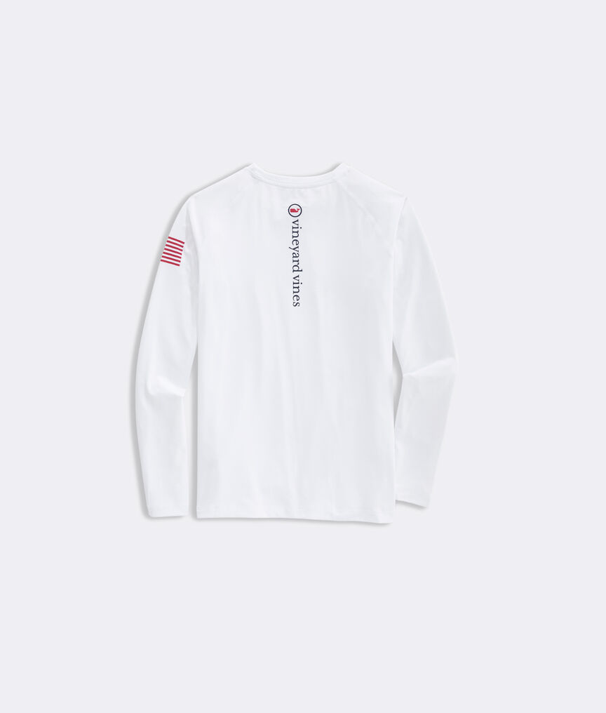 Boys' Americana Long-Sleeve Performance Tee