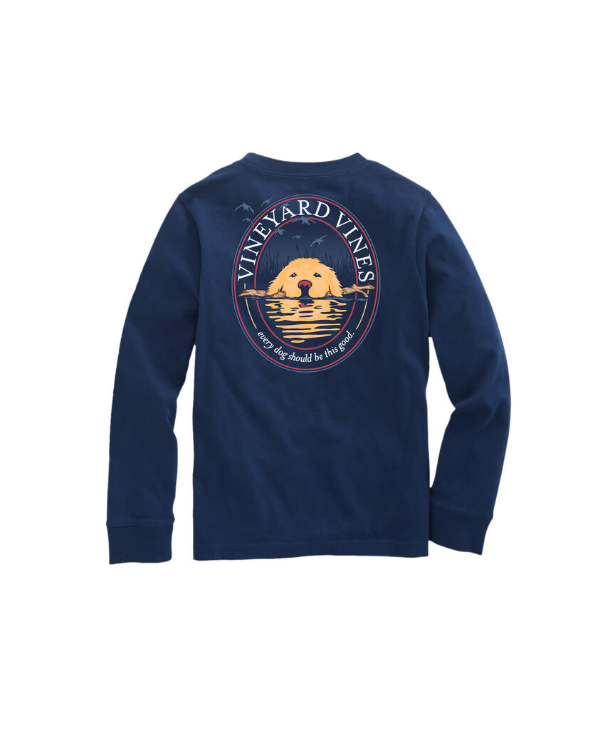 OUTLET Boys' Good Dog Long-Sleeve Pocket Tee