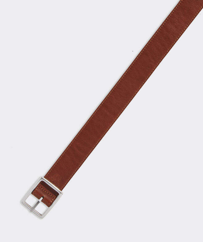 Gingham Reversible Leather Belt