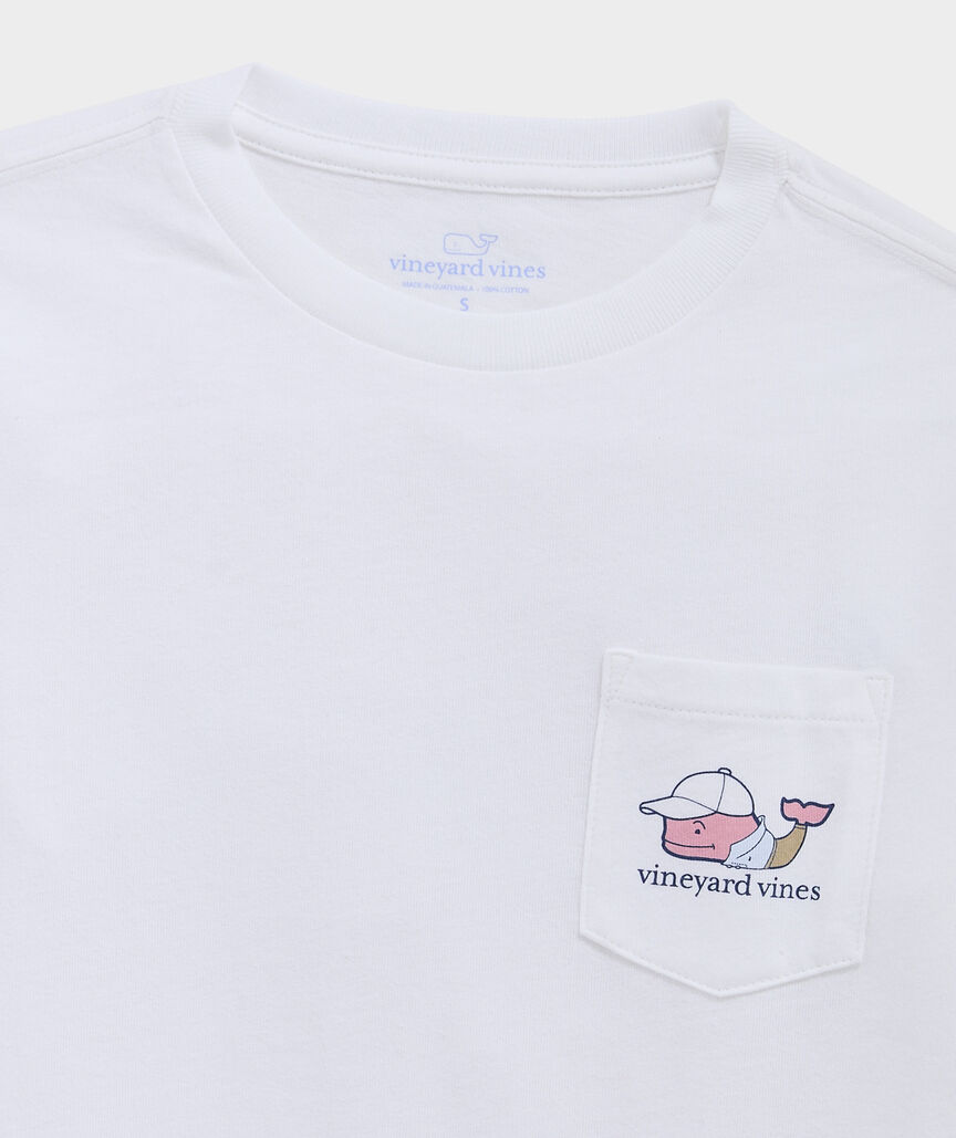 Boys' Golf Whale Long-Sleeve Pocket Tee